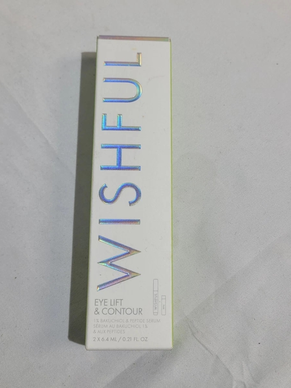 HUDA BEAUTY Wishful Eye Lift & Contour Serum – White with Holographic Accent